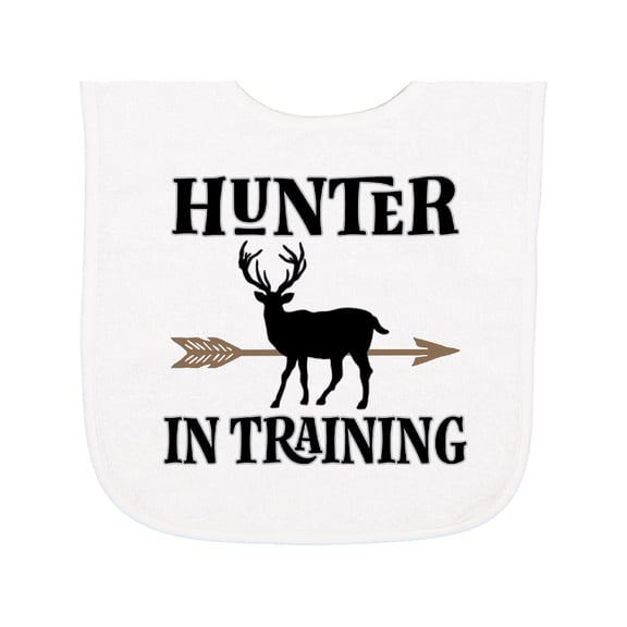 Inktastic Hunter in Training Hunting Baby Terry Cloth Bib