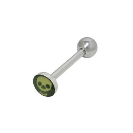 Barbell Head - Skull Head Tongue Barbell
