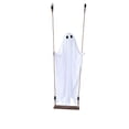 thumbnail image 2 of Swinging Ghost Decor The Ghost Swing Hanging Swing Outdoor Decor Halloween Decorations Outdoor,7.42 FT Gaint Hanging Swing Ghost,Spooky Cute Ghosts Decorations for Front Porch Yard Tree, 2 of 5