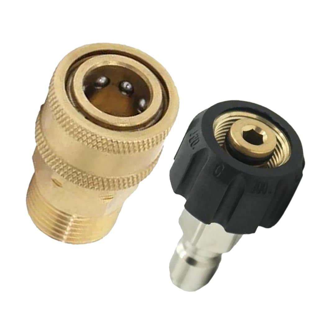 Pressure Washer Hose Adapter Quick Release Socket Coupling M22/14 to 1/4