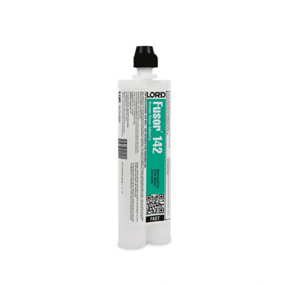 Fusor 142 Fast Sandable Plastic Repair Adhesive, 7.1 oz Cartridge, Liquid, Black