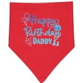 thumbnail image 2 of Inktastic Blue Happy Birthday Daddy Baby Bandana Bib, 2 of 4