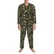 thumbnail image 3 of Fotbe cartoon Skull spider web Pijama de Hombre con Estampado de Manga Larga, Conjunto de 2 Piezas, Ropa de Dormir Suave y Cómoda con Bolsillos-Large, 3 of 7