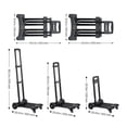 thumbnail image 5 of VEVOR Folding Hand Truck, 290 lbs Load Capacity, Collapsible Luggage Cart with 4 Wheels,2 Elastic Ropes & Expandable Base,Utility Dolly Platform Cart for Airport Travel Luggage Office Moving,Black, 5 of 9