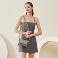 thumbnail image 3 of FALAN MULE Crossbody Bags for Women Small Leather Cell Phone Wallet Wristlet Purse with Zip Around 2 Strap, 3 of 7
