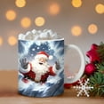 thumbnail image 1 of HOARBOEG Christmas Mug Inflated Snowman Mug, Santa Mug Press Puffy 15oz 11oz Coffe, 1 of 5