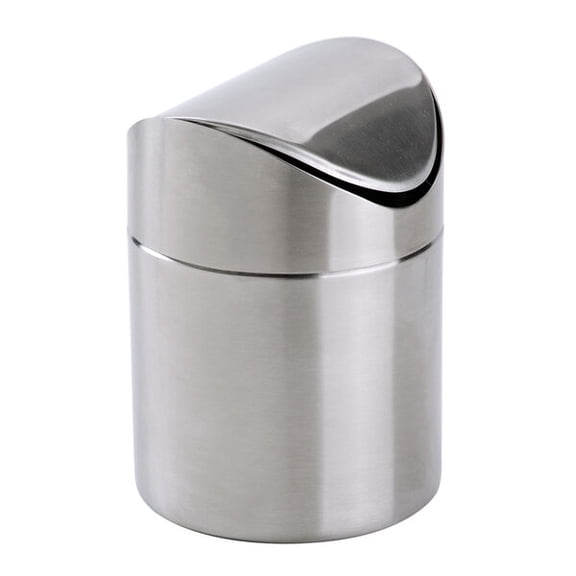 American Metalcraft TIM1 S/S Small Table Top Waste Bin with Swing Lid