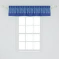 thumbnail image 2 of Ambesonne Abstract Valance Pack of 2, Diagonal Squares Motif, 54"X12", Violet Blue and White, 2 of 4