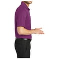 thumbnail image 3 of Yellow Rooster Men's Performance Fine Jacquard Polo Violet Purple S, 3 of 6