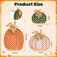 thumbnail image 2 of TETOU 3 PCS Fall Decorations for Home,Wooden Pumpkin Fall Decor  for Autumn Thanksgiving Table Tiered Tray Mantel Shelf Office Decorations (Multicolor), 2 of 7