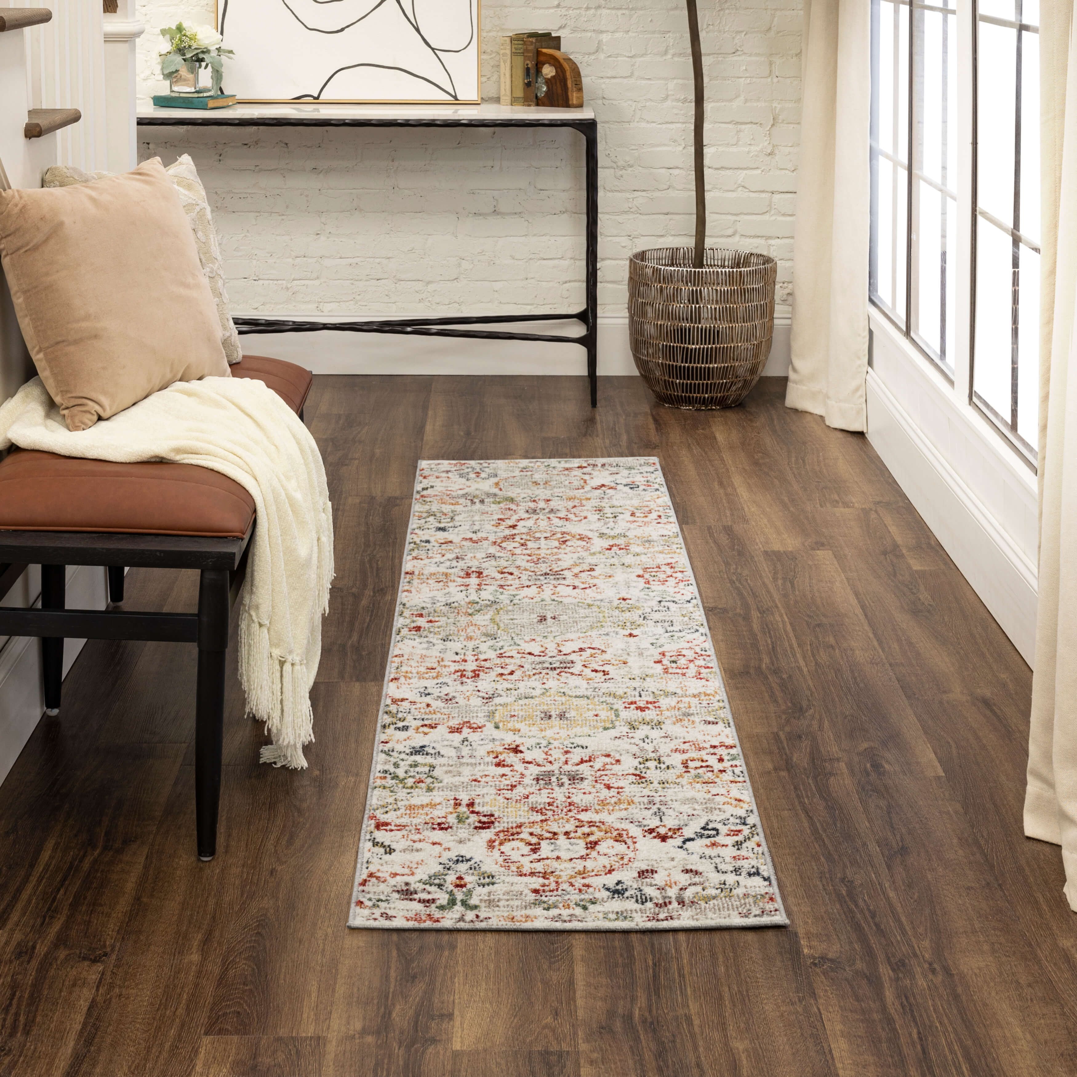 Mohawk Home Keane Indoor Ornamental Area Rug, Red, 1' 11" x 10'