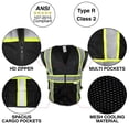 thumbnail image 3 of 2X Black Two Tones Safety Vest, ANSI/ ISEA 107-2015, 3 of 4