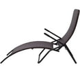 thumbnail image 2 of vidaXL Patio Lounge Chair Outdoor Chair Folding Sunlounger Sunbed Poly Rattan, 2 of 5