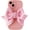 Pink, variant on Cute Bow Knot Curly Wave Frame Soft Compatible with iPhone Case (Black,iPhone Xs Max)