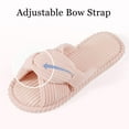 thumbnail image 3 of Ecetana Womens House Slippers Cross Band Open Toe Comfortable Home Shoes, 3 of 6