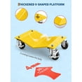 thumbnail image 2 of TEQIN Car Dolly Set,1500lbs Capacity Per Wheel Dolly, Heavy Duty Vehicle Dolly For Moving Car,Car Dolly Car Rollers For Moving Car For Moving Vehicles, 2 of 4