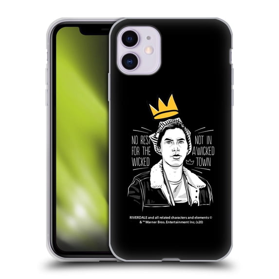 Head Case Designs Officially Licensed Riverdale Jughead Jones No Rest For The Wicked Crown Soft Gel Case Compatible with Apple iPhone 11