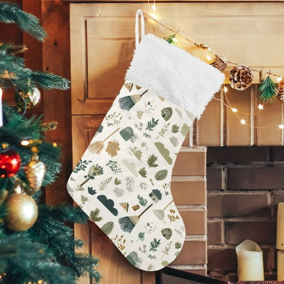RMDQTR Christmas Stockings for Xmas Gifts - Large Size Festive Holiday Decor for Family Design An Adorable Pattern