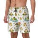 thumbnail image 1 of Balery Cute Frog Bañador para hombre, shorts de playa de secado rápido con entrepierna y forro de compresión-Medium, 1 of 6
