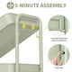 thumbnail image 4 of Organizador de almacenamiento Rolling Cart TOOLF de 3 niveles de metal con ruedas, 4 of 8