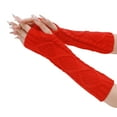 thumbnail image 2 of Jusqu'à 10 $ Gants Mitaines Rouges Gants d'Hiver pour Femmes Gant Chaud Coupe-Vent Élastique Texto Gants Noirs Gants Thermiques Cadeau de Noël pour Femmes, 2 of 5
