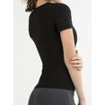 thumbnail image 5 of T-shirt de Sport à Manches Courtes et Col Rond pour Femmes, Style Décontracté, Col Rond, pour Sauna, Gym, Course, Vêtements de Sport et d'Extérieur pour l'Été, 5 of 5