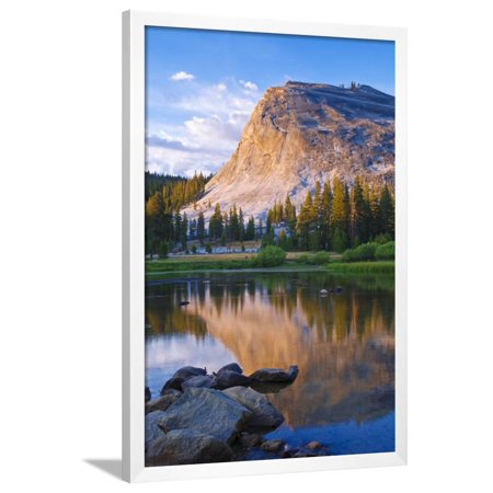 Evening Light On Lembert Dome And The Tuolumne River Tuolumne Meadows Area California Usa Framed Print Wall Art By Russ Bishop - 