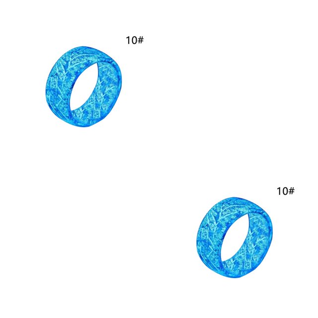 Jumpingount Anillo Unisex de moda 2021, anillo Punk luminoso que brilla en la oscuridad, anillo de boda, anillos fluorescentes para mujeres y hombres, Type6 NO6 Jumpingount CBP170022