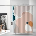 thumbnail image 4 of Boho Shower Curtain Abstract Shower Curtain Mountain Shower Curtains for Bathroom Shower Curtain Set Waterproof Fabric Shower Curtains Boho Bathroom Set (72 x 72 Inches), 4 of 5