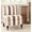Brown/Multi Stripe, variant on Safavieh Randy Transitional Upholstered Slipper Chair w/ Casters