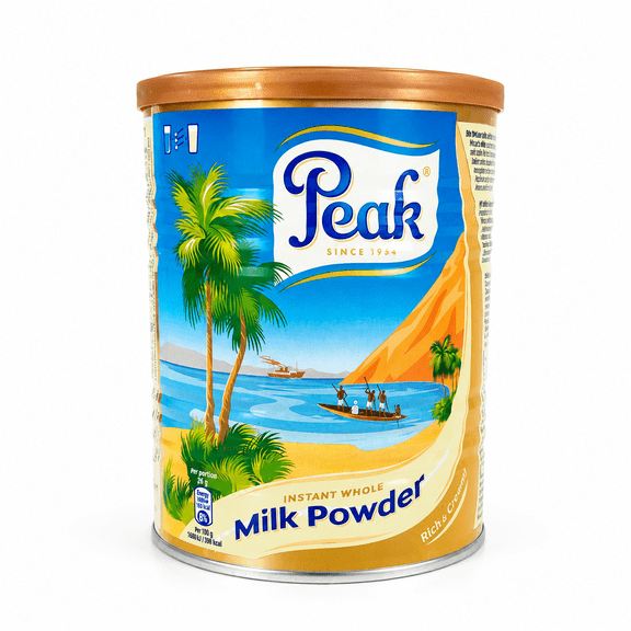 Peak Instant Full Cream Powdered Milk 400g (14.1 oz), Rich & Creamy Dry Milk Powder