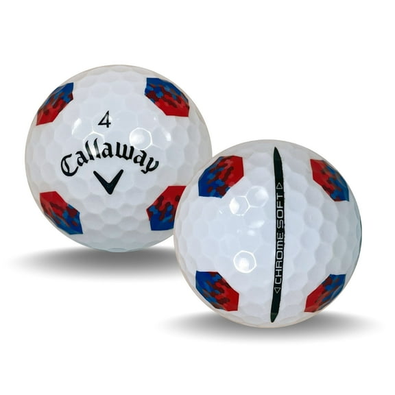 24 Callaway Chrome Soft Trutrack 5A Recycled Golf Balls, by Mulligan USA