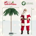 thumbnail image 4 of Costway 6 FT Pre-Lit Artificial Christmas Tropical Palm Tree w/ 813 Tips& 250 LED Lights, 4 of 10