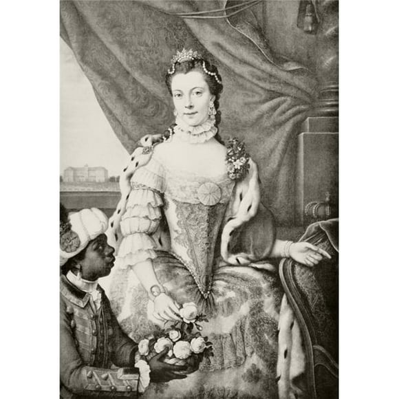 Posterazzi Charlotte of Mecklenburg-Strelitz 1744 to 1818 Queen-Consort of United Kingdom As Wife of King George III From The Book Buckingham Palace, Its Furniture, Decoration & History