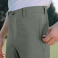 thumbnail image 4 of Golf Pants for Men Elastic Waist Zipper Pockets Casual Solid Color Long Pants 1Pcnote on, 4 of 6