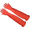 thumbnail image 1 of Guantes de Látex Reutilizables ZHAOCHENG Impermeables para Limpieza de Acuarios Talla M, 1 of 5