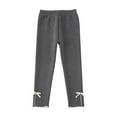 thumbnail image 2 of Spazoro Kids Girls Sweatpants, Solid Color Casual Cotton Warm Fall Winter Leggings for Toddler Girls Gray Size 10 T, 2 of 9