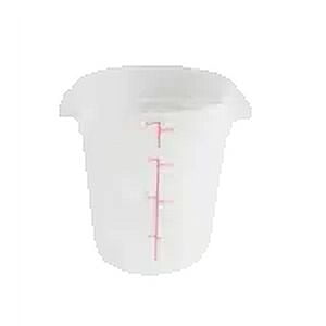 Excellante 4 quart round food storage container, pp, translucent, NSF certified, comes in each