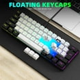 thumbnail image 4 of Wired Gaming Keyboard, 61 Keys Contrast Color USB Computer Keyboard with RGB Backlit for Win 2000 XP ME Vista 7 8 10, Ergonomic Business Keyboard for Desktops Laptops, 4 of 7