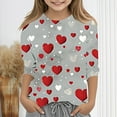 thumbnail image 2 of Lovzfmll Haut Graphique à Manches 3/4 pour Garçons et Filles, Col Rond, Décontracté pour Petites Filles 110, 2 of 5