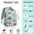 thumbnail image 6 of Tropical Sea Life Watercolor Backpack - Vintage Nautical Crab Design School Bag with Padded Straps & Organized Storage, 6 of 6