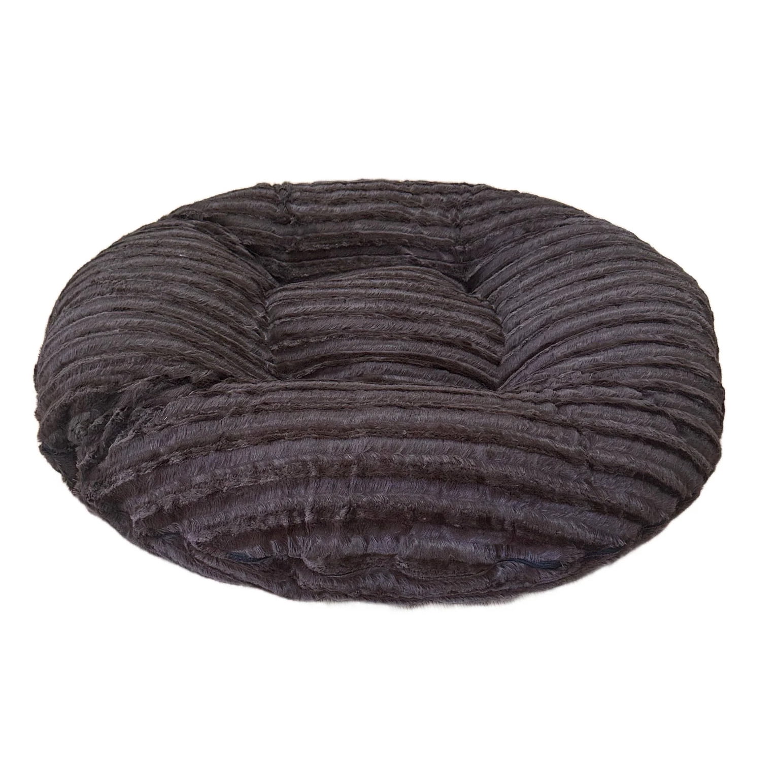 Bessie and Barnie Signature Godiva Brown Shag Extra Plush Faux Fur Bagel Pet/ Dog Bed
