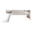 thumbnail image 3 of Home Design Dover Twin Loft Bed Frame with Ladder and Slide, Pink, Easy Assembly, 3 of 5