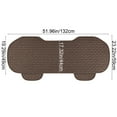 thumbnail image 3 of Xecvkr Car Seat Cooler Car Linen Seat Cushion Coffee Summer Breathable Cool Pad Backrest Three Piece Universal Fit Flax Mesh Washable for Sedan SUV Truck 1 Set 52x23.2in, 3 of 9