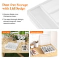 thumbnail image 2 of Organizador de cubiertos Lifewit con 6 compartimentos, color blanco, 2 of 9
