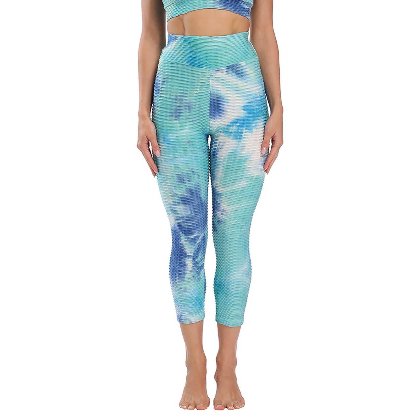 Puntoco Women'S Clearance Yoga Pants High Waist Running TieDye Pants