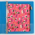 thumbnail image 2 of Pen+Gear Polyester sushi design binder zipper pouch, Pink, 7.75 in. x 10 in., 2 of 6