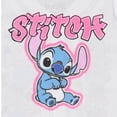 thumbnail image 5 of Disney Lilo & Stitch Girls Baseball Jersey Shirt Button Down Kids Tee Stitch Angel Sizes 4-16 White, 5 of 7