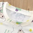 thumbnail image 5 of KPOPLK Summer Toddler Little Girls Pajamas Set Girl Cute Pattern Short Sleeve Tee & Shorts PJS Spring Set Kid Clothes Size 2-3 Years,Green, 5 of 6