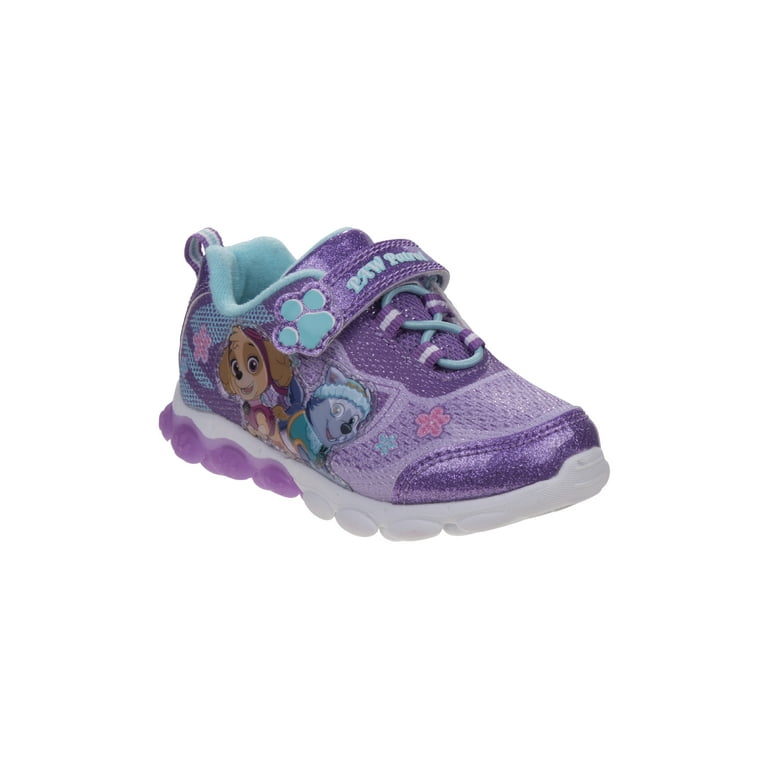 Nickelodeon Purple Paw Patrol Everest Skye Sneakers Little Girls